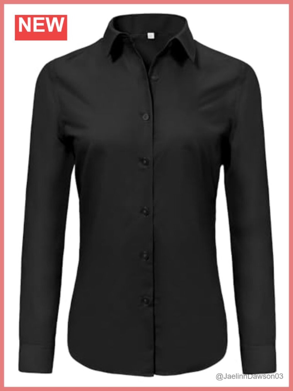 Super Soft Wrinkle Free Button Down Shirt Long Sleeve Formal Work Blouse